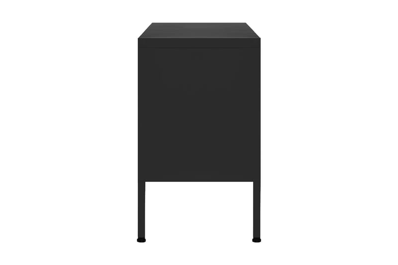 Tv-bänk svart 105x35x50 cm stål - Svart - Möbler - Vardagsrum - Tv-möbler & mediamöbler - Tv-bänkar