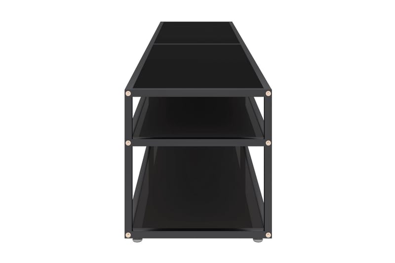 TV-bänk svart 180x40x40,5 cm härdat glas - Svart - Möbler - Vardagsrum - Tv-möbler & mediamöbler - Tv-bänkar