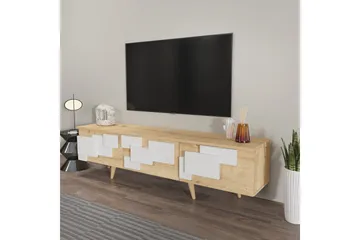 TV-bänk Ticomannd Ek / Vit - Ek / Vit - Möbler - Vardagsrum - Tv-möbler & mediamöbler - Tv-bänkar