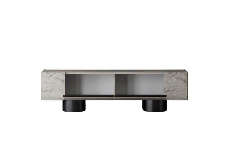 TV-bänk Travertin / Svart - Travertin / Svart - Möbler - Vardagsrum - Tv-möbler & mediamöbler - Tv-bänkar