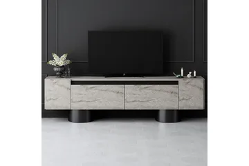 TV-bänk Travertin / Svart - Travertin / Svart - Möbler - Vardagsrum - Tv-möbler & mediamöbler - Tv-bänkar