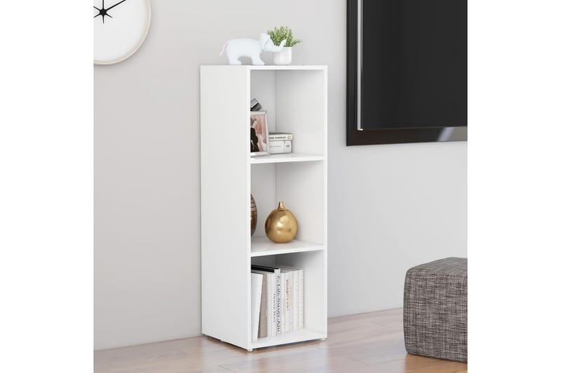 TV-bänk vit 107x35x37 cm spånskiva - Vit - Möbler - Vardagsrum - Tv-möbler & mediamöbler - Tv-bänkar