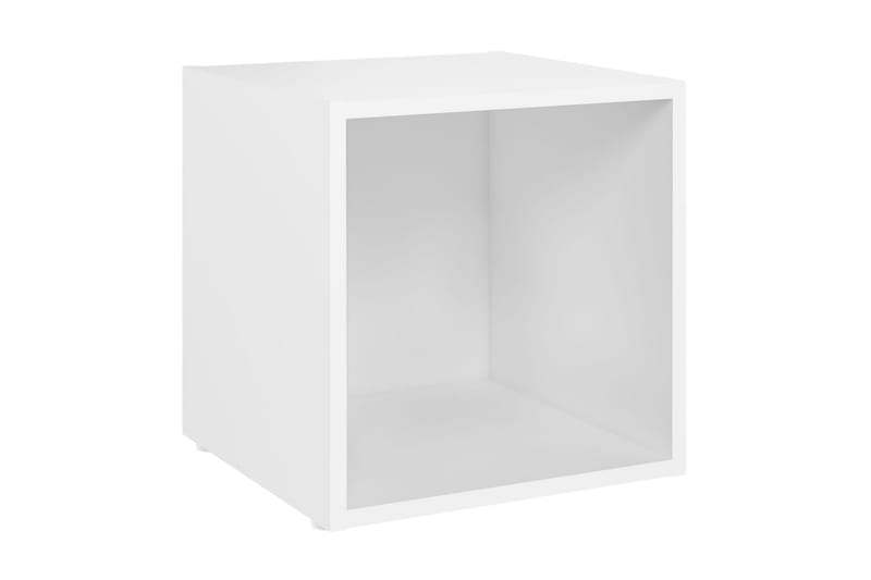 TV-bänk vit 37x35x37 cm spånskiva - Vit - Möbler - Vardagsrum - Tv-möbler & mediamöbler - Tv-bänkar