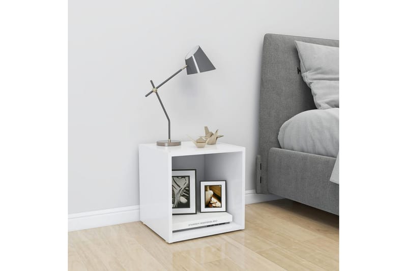 TV-bänk vit 37x35x37 cm spånskiva - Vit - Möbler - Vardagsrum - Tv-möbler & mediamöbler - Tv-bänkar
