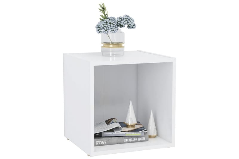TV-bänk vit 37x35x37 cm spånskiva - Vit - Möbler - Vardagsrum - Tv-möbler & mediamöbler - Tv-bänkar