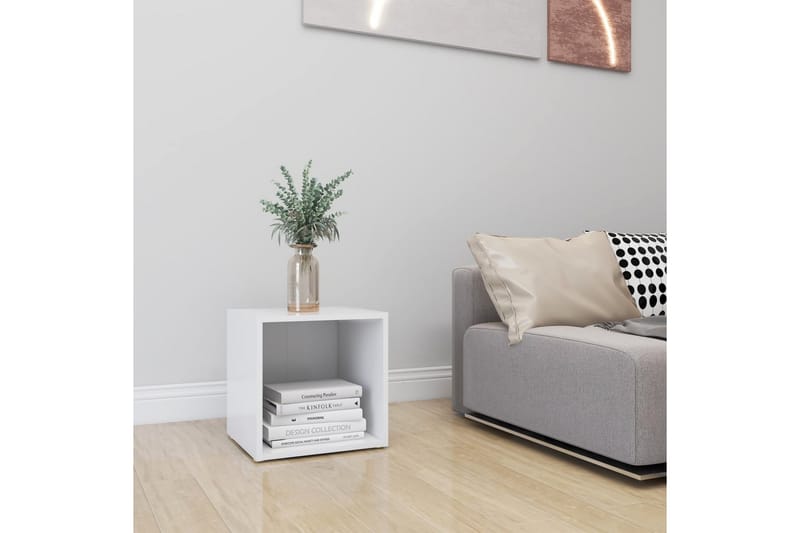TV-bänk vit 37x35x37 cm spånskiva - Vit - Möbler - Vardagsrum - Tv-möbler & mediamöbler - Tv-bänkar