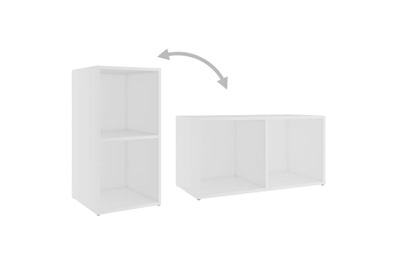 TV-bänk vit 72x35x36,5 cm spånskiva - Vit - Möbler - Vardagsrum - Tv-möbler & mediamöbler - Tv-bänkar