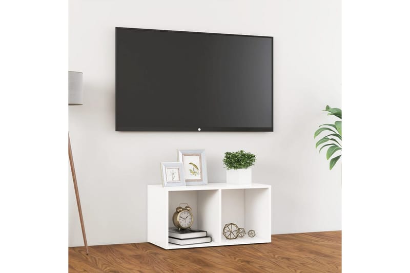 TV-bänk vit 72x35x36,5 cm spånskiva - Vit - Tv-bänkar