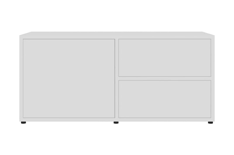 TV-bänk vit 80x34x36 cm spånskiva - Vit - Tv-bänkar