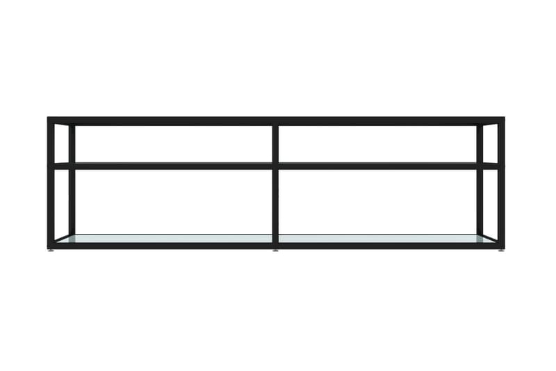 TV-bänk vit marmor 140x40x40,5 cm härdat glas - Vit - Möbler - Vardagsrum - Tv-möbler & mediamöbler - Tv-bänkar