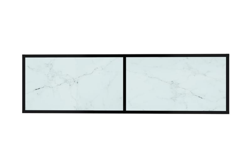TV-bänk vit marmor 140x40x40,5 cm härdat glas - Vit - Möbler - Vardagsrum - Tv-möbler & mediamöbler - Tv-bänkar