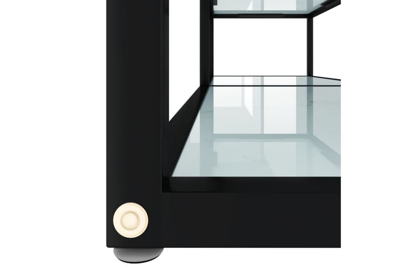 TV-bänk vit marmor 140x40x40,5 cm härdat glas - Vit - Möbler - Vardagsrum - Tv-möbler & mediamöbler - Tv-bänkar