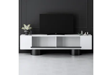 TV-bänk Vit / Svart - Vit / Svart - Möbler - Vardagsrum - Tv-möbler & mediamöbler - Tv-bänkar