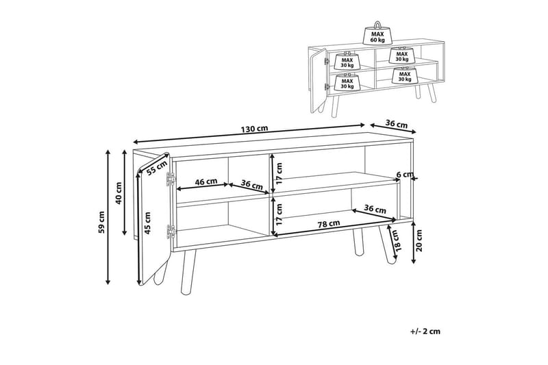 TV-bänk Westfield - Möbler - Vardagsrum - Tv-möbler & mediamöbler - Tv-bänkar