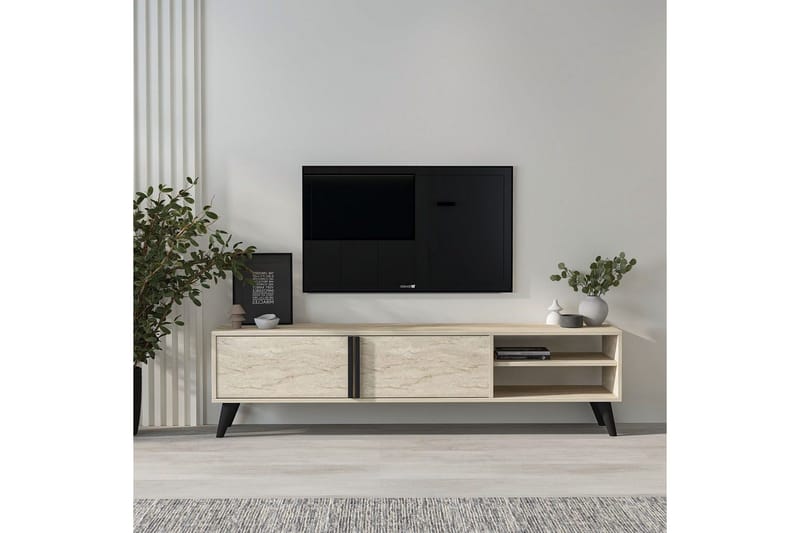 TV-bänk Ythmere Travertin - Travertin - Möbler - Vardagsrum - Tv-möbler & mediamöbler - Tv-bänkar