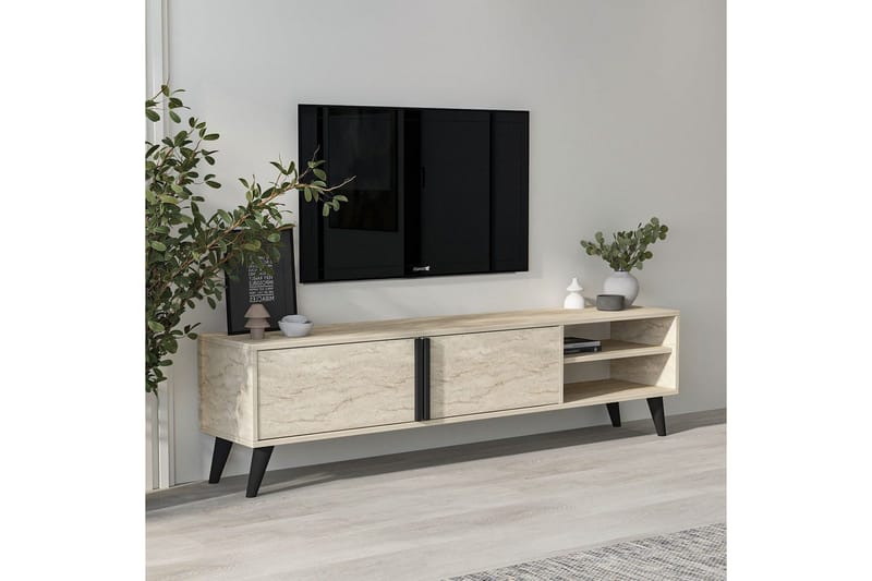 TV-bänk Ythmere Travertin - Travertin - Möbler - Vardagsrum - Tv-möbler & mediamöbler - Tv-bänkar