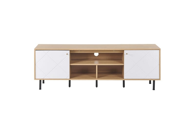 TV-bänk Palmer Ljus trä, vit - Ljus trä, vit - Möbler - Vardagsrum - Tv-möbler & mediamöbler - Tv-bänkar