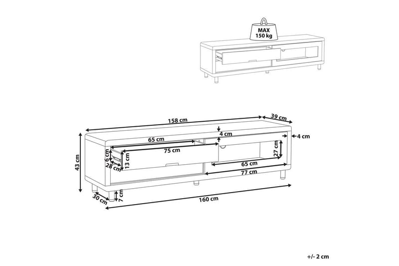 TV-bänk Pemborke - Möbler - Vardagsrum - Tv-möbler & mediamöbler - Tv-bänkar