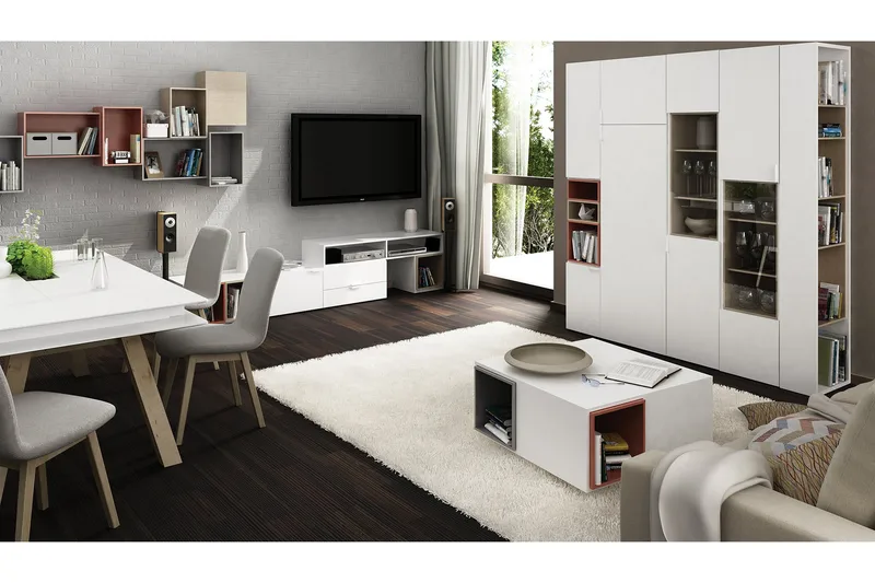 4You Mediabänk 187 cm Vit - VOX - Möbler - Vardagsrum - Tv-möbler & mediamöbler - Tv-bänkar