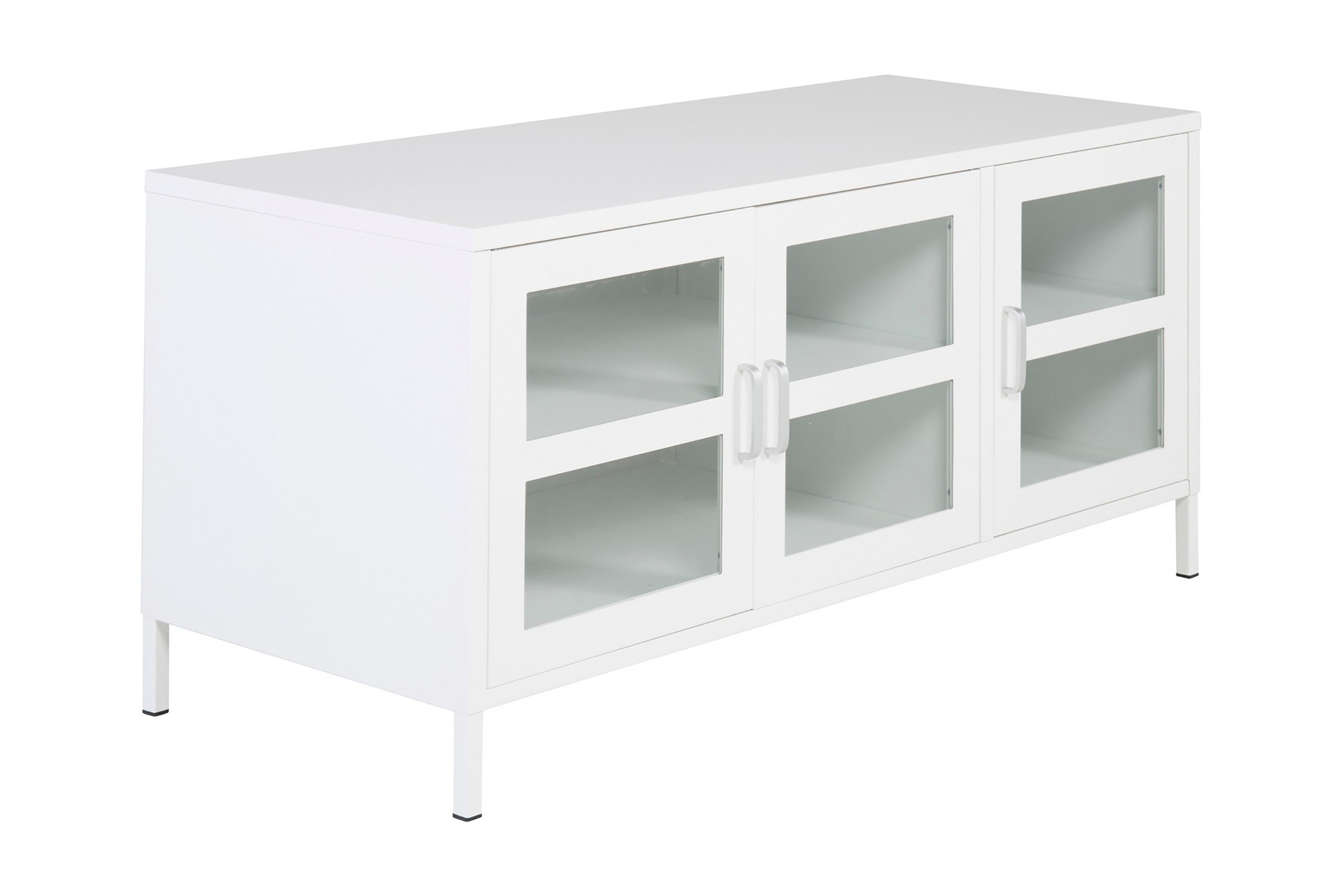 acero tv-bänk 120 cm - vit