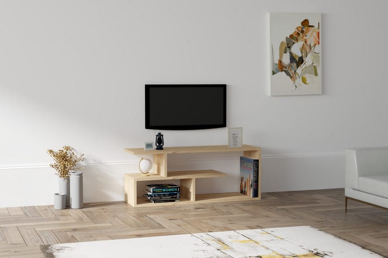 AGATEA Tv-bänk 100x40 cm Blå - Möbler - Vardagsrum - Tv-möbler & mediamöbler - Tv-bänkar