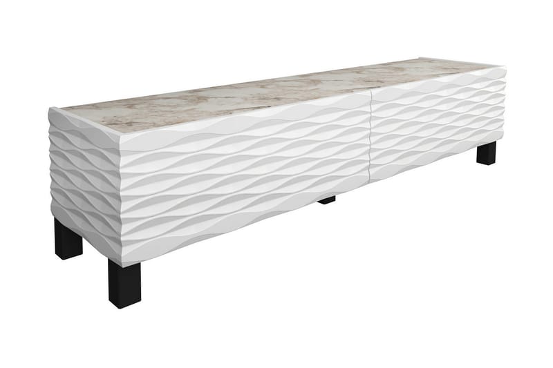 AGATEA Tv-bänk 149,2x38 cm Vit - Möbler - Vardagsrum - Tv-möbler & mediamöbler - Tv-bänkar