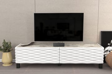 AGATEA Tv-bänk 149,2x38 cm Vit - Möbler - Vardagsrum - Tv-möbler & mediamöbler - Tv-bänkar