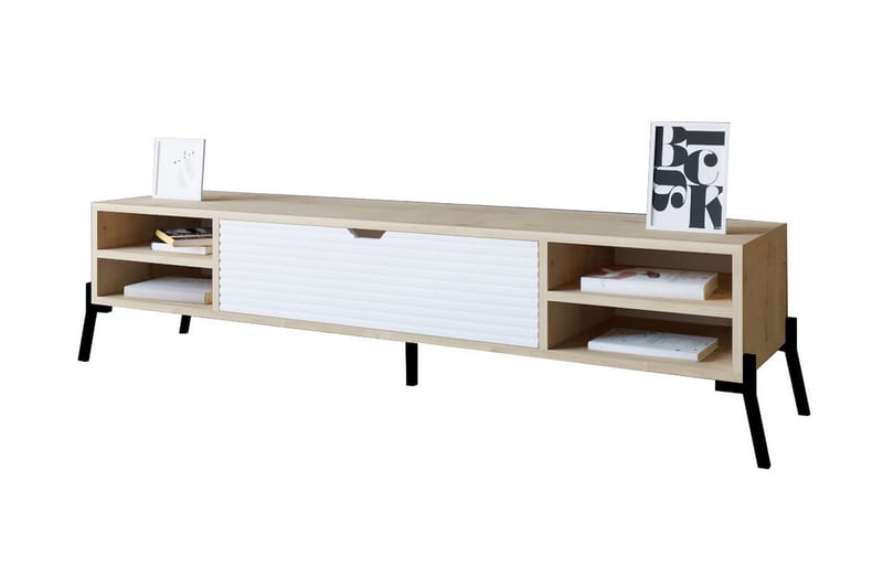 AGATEA Tv-bänk 160x36 cm Blå - Möbler - Vardagsrum - Tv-möbler & mediamöbler - Tv-bänkar