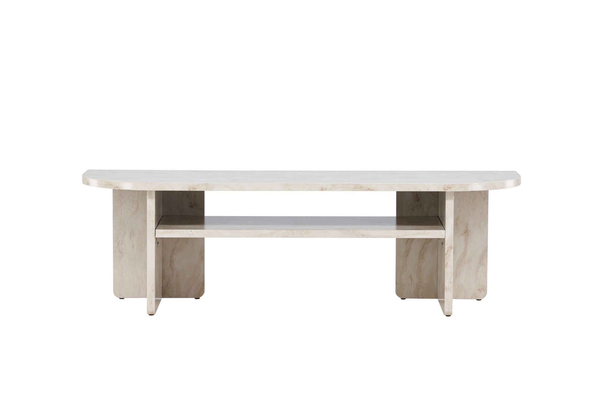 ålesund travertin tv-bänk 140x40 cm - beige