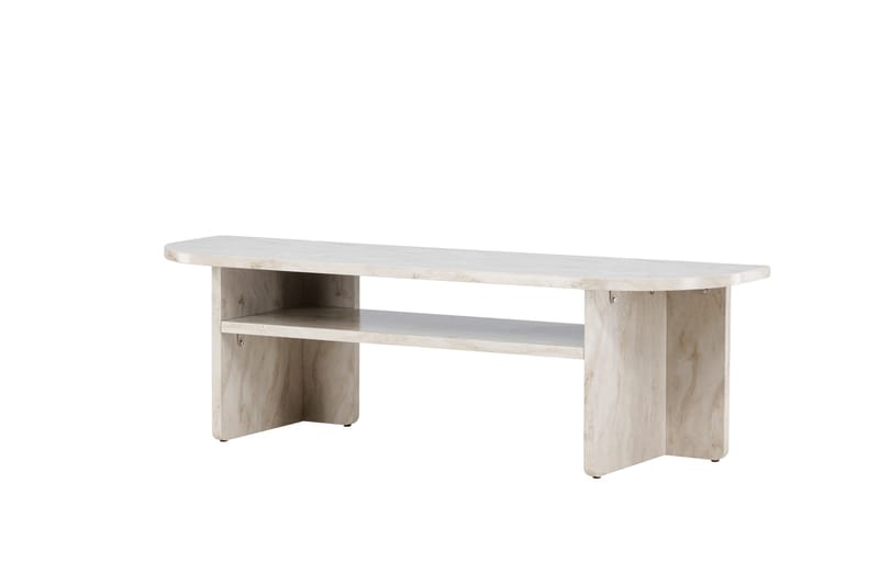 Ålesund Travertin Tv-bänk 140x40 cm - Beige - Möbler - Vardagsrum - Tv-möbler & mediamöbler - Tv-bänkar