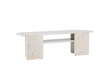 Ålesund Travertin Tv-bänk 140x40 cm - Beige - Möbler - Vardagsrum - Tv-möbler & mediamöbler - Tv-bänkar