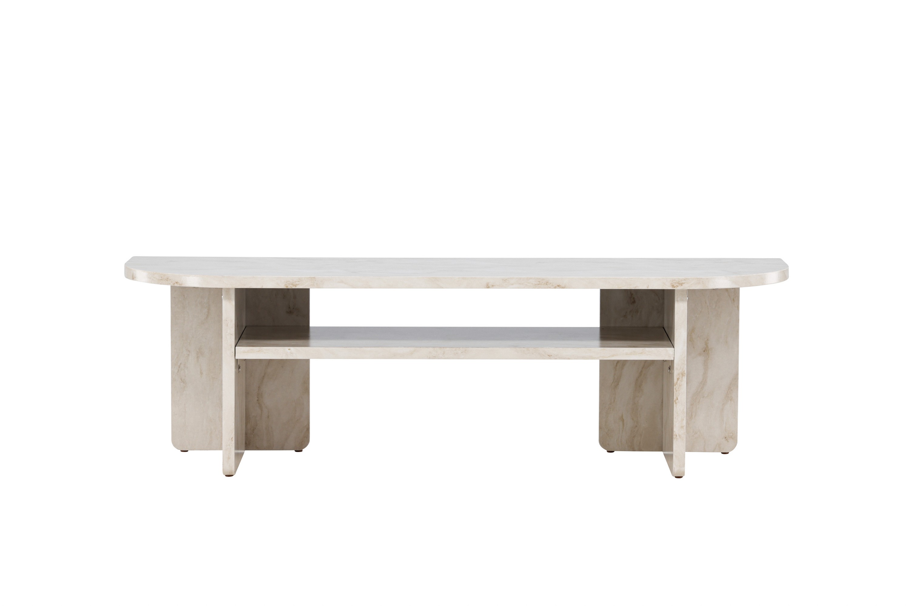 ålesund travertin tv-bänk 140x40 cm - beige