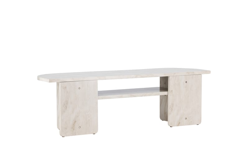 Ålesund Travertin Tv-bänk 140x40 cm - Beige - Möbler - Vardagsrum - Tv-möbler & mediamöbler - Tv-bänkar