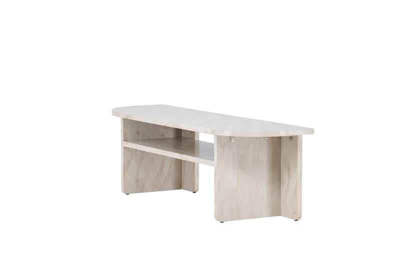 Ålesund Travertin Tv-bänk 140x40 cm - Beige - Möbler - Vardagsrum - Tv-möbler & mediamöbler - Tv-bänkar