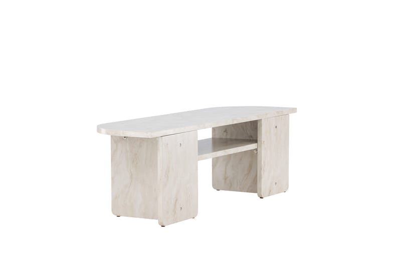 Ålesund Travertin Tv-bänk 140x40 cm - Beige - Möbler - Vardagsrum - Tv-möbler & mediamöbler - Tv-bänkar