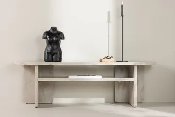 Ålesund Travertin Tv-bänk 140x40 cm - Beige - Möbler - Vardagsrum - Tv-möbler & mediamöbler - Tv-bänkar