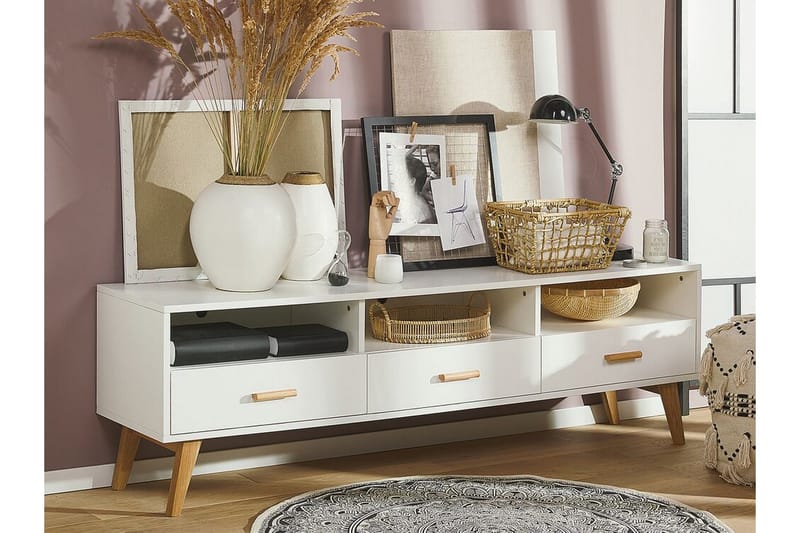 Alfambra TV-bänk 180 cm - Vit - Möbler - Vardagsrum - Tv-möbler & mediamöbler - Tv-bänkar
