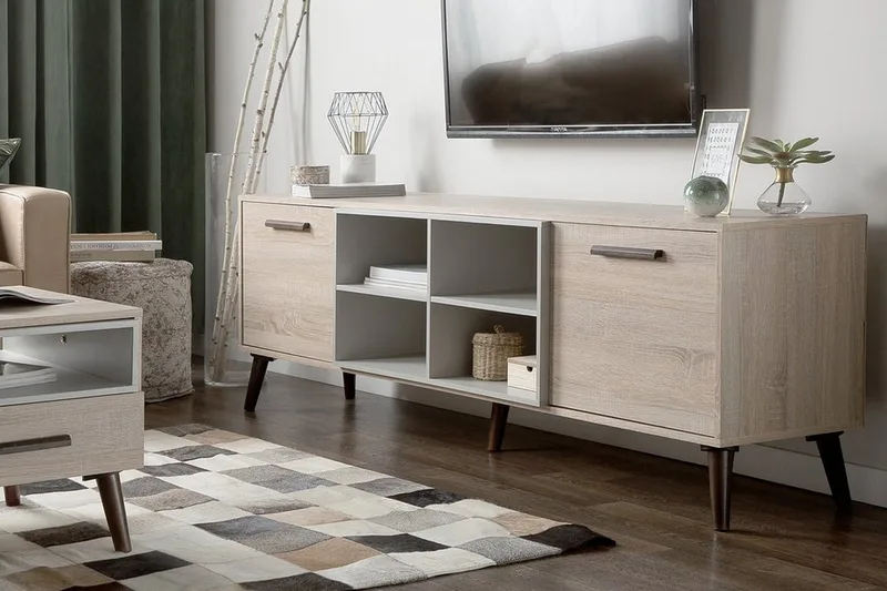 Alloa Tv-Bänk 40x180 cm - Trä/Natur - Möbler - Vardagsrum - Tv-möbler & mediamöbler - Tv-bänkar