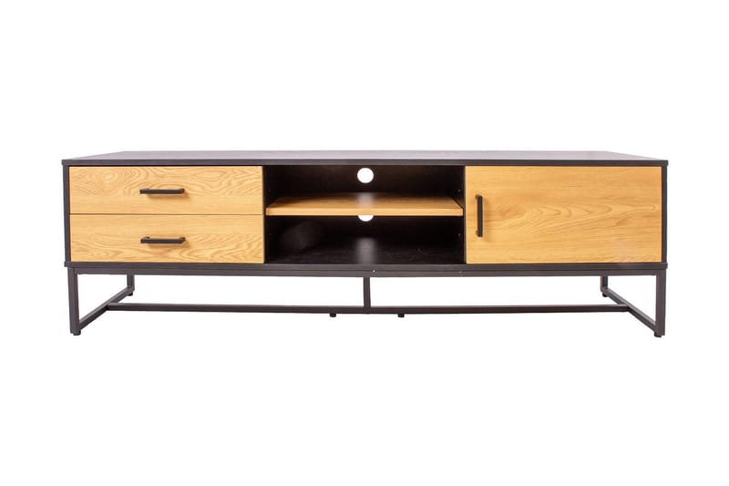 Amsterdam TV-nivå 160 cm Ek/Svart - Möbler - Vardagsrum - Tv-möbler & mediamöbler - Tv-bänkar