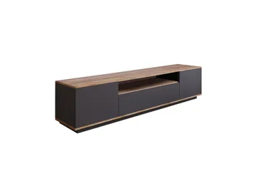 Anari Tv-bänk 180 cm med Hylla - Antracit/Natur - Möbler - Vardagsrum - Tv-möbler & mediamöbler - Tv-bänkar