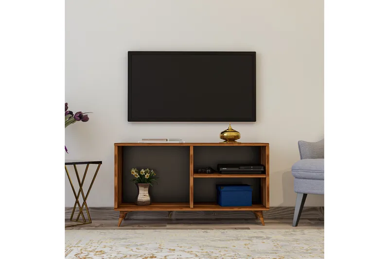 ANDEE TV-Bänk 100 cm Valnöt - Möbler - Vardagsrum - Tv-möbler & mediamöbler - Tv-bänkar