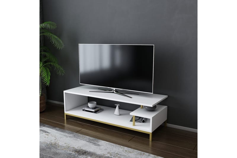 Andifli Tv-bänk 120x37,6 cm - Guld - Möbler - Vardagsrum - Tv-möbler & mediamöbler - Tv-bänkar
