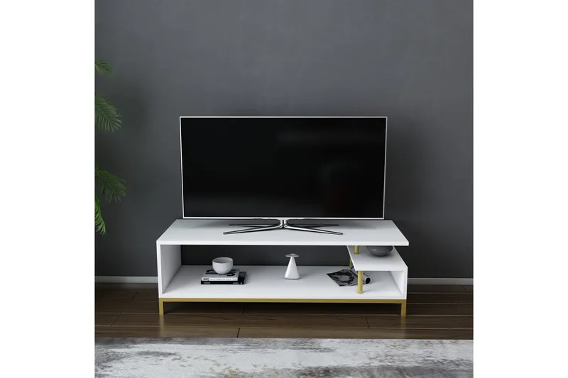 Andifli Tv-bänk 120x37,6 cm - Guld - Möbler - Vardagsrum - Tv-möbler & mediamöbler - Tv-bänkar