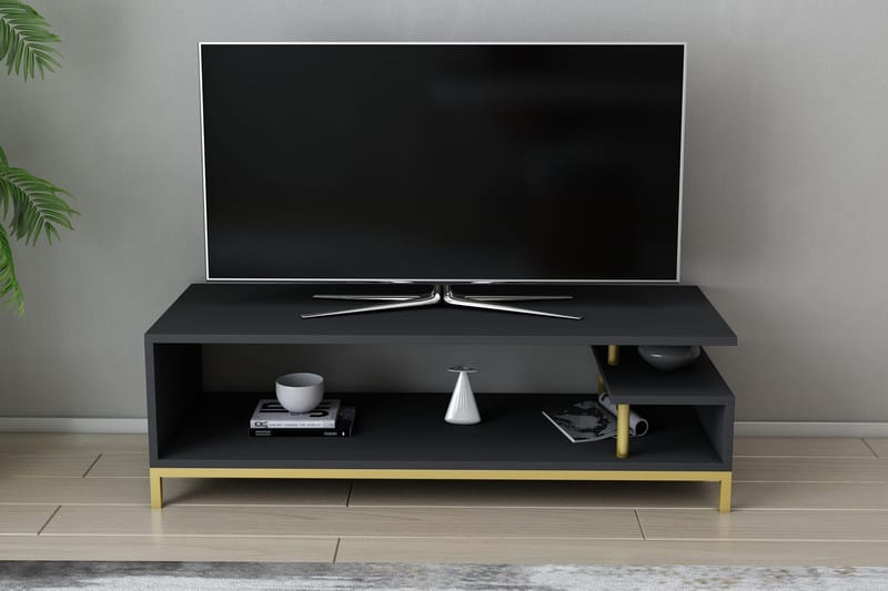 Andifli Tv-bänk 120x37,6 cm - Guld - Möbler - Vardagsrum - Tv-möbler & mediamöbler - Tv-bänkar