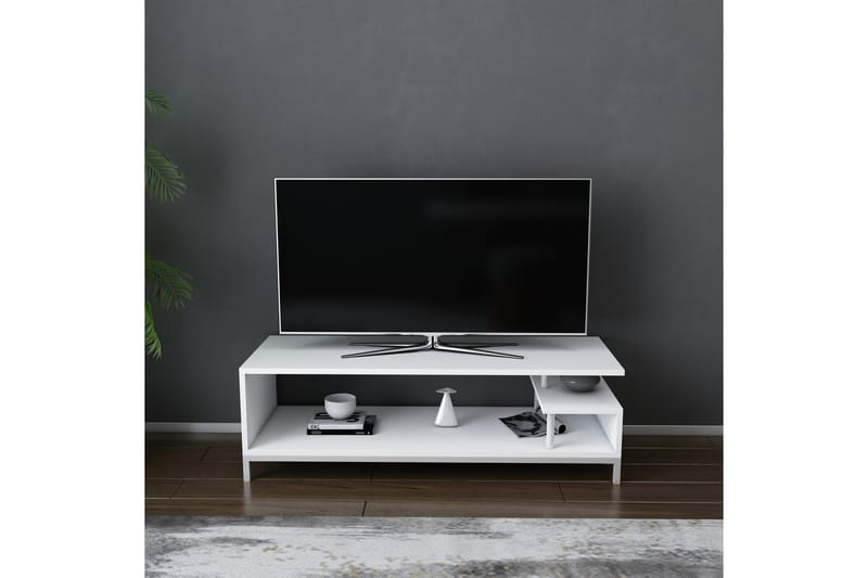 Andifli Tv-bänk 120x37,6 cm - Vit - Möbler - Vardagsrum - Tv-möbler & mediamöbler - Tv-bänkar