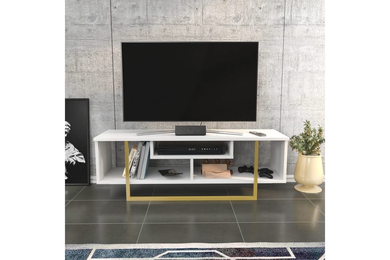 Andifli Tv-bänk 120x40,2 cm - Guld - Möbler - Vardagsrum - Tv-möbler & mediamöbler - Tv-bänkar