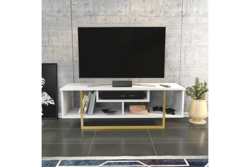 Andifli Tv-bänk 120x40,2 cm - Guld - Möbler - Vardagsrum - Tv-möbler & mediamöbler - Tv-bänkar