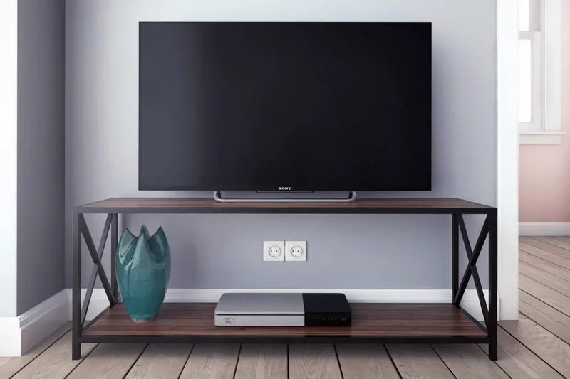 Andifli Tv-bänk 120x45,7 cm - Brun - Möbler - Vardagsrum - Tv-möbler & mediamöbler - Tv-bänkar