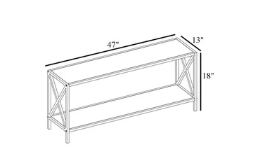 Andifli Tv-bänk 120x45,7 cm - Brun - Möbler - Vardagsrum - Tv-möbler & mediamöbler - Tv-bänkar