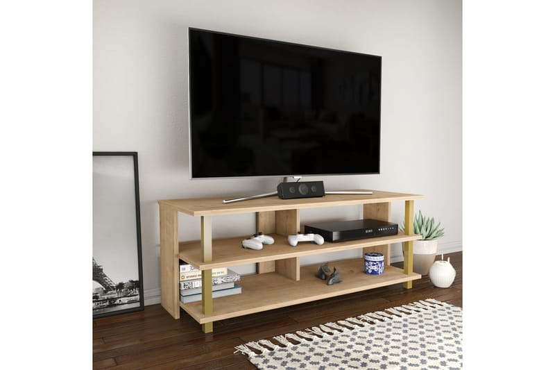Andifli Tv-bänk 120x47,4 cm - Guld - Möbler - Vardagsrum - Tv-möbler & mediamöbler - Tv-bänkar